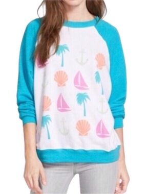 Wildfox "I Spy" Raglan Pullover Baggy Beach Jumper